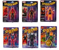 Hasbro *PRE-ORDER Marvel Legends 6 Inch Spider-Man Retro Action Figure Wave 4 - Set Of 6