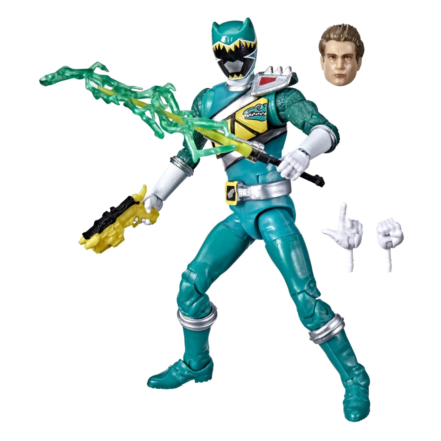 Hasbro Power Rangers Lightning Collection 6-Inch Action Figure Wave 11 - Dino Charge Green Ranger 3 Hasbro Power Rangers Lightning Collection 6-Inch Action Figure Wave 11 - Dino Charge Green Ranger - Image 3