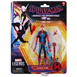Hasbro Marvel Legends 6 Inch Spider-Man Across The Spider-Verse Retro Action Figure - Spider-Punk -Deals Action Figures Store f38515l20 pkg 22 s