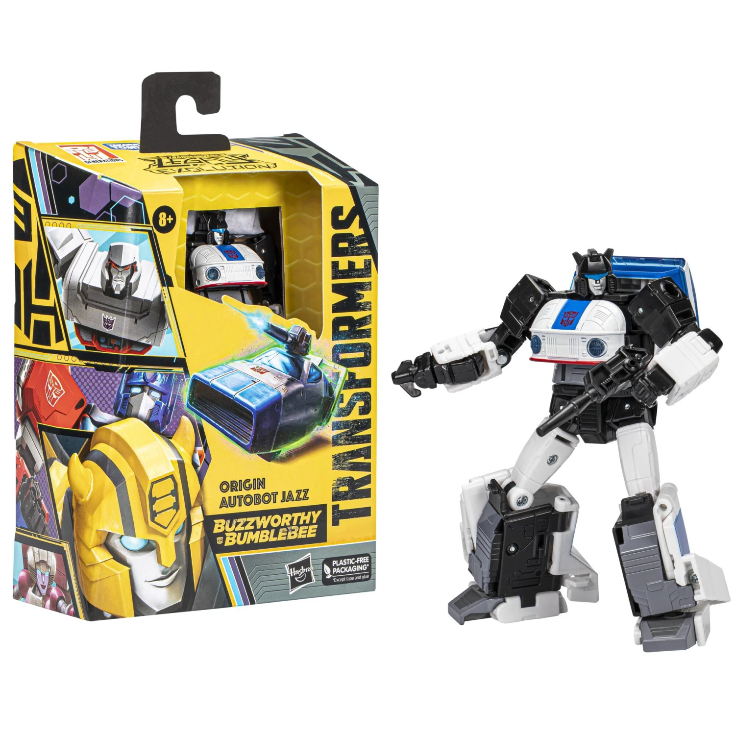 Hasbro Transformers Buzzworthy Bumblebee Generations Legacy Evolution Deluxe Action Figure - Origin Autobot Jazz 1 Hasbro Transformers Buzzworthy Bumblebee Generations Legacy Evolution Deluxe Action Figure - Origin Autobot Jazz