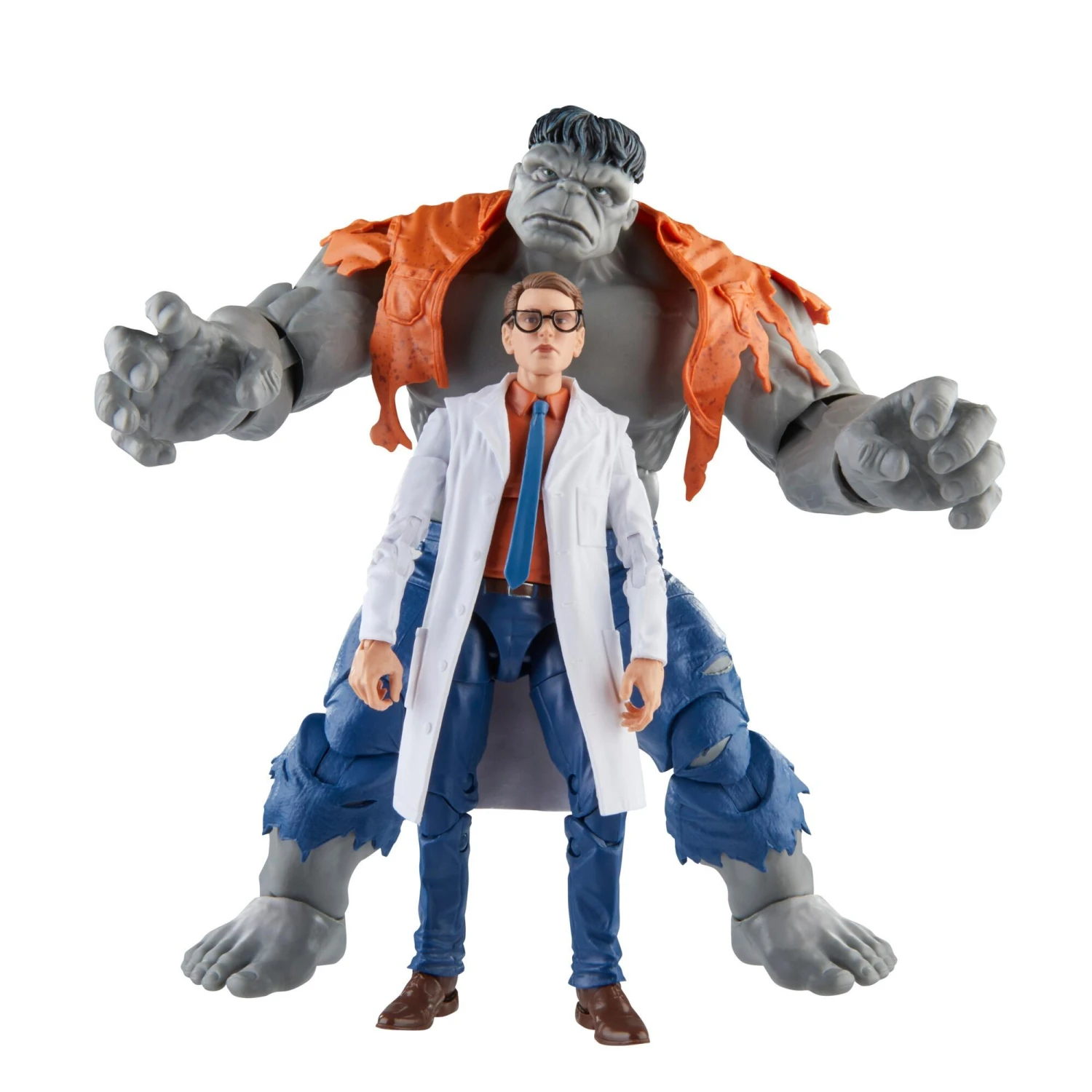 Hasbro Marvel Legends Series 6-Inch-Scale Action Figure 2-Pack - Gray Hulk And Dr. Bruce Banner 2 Hasbro Marvel Legends Series 6-Inch-Scale Action Figure 2-Pack - Gray Hulk And Dr. Bruce Banner - Image 2