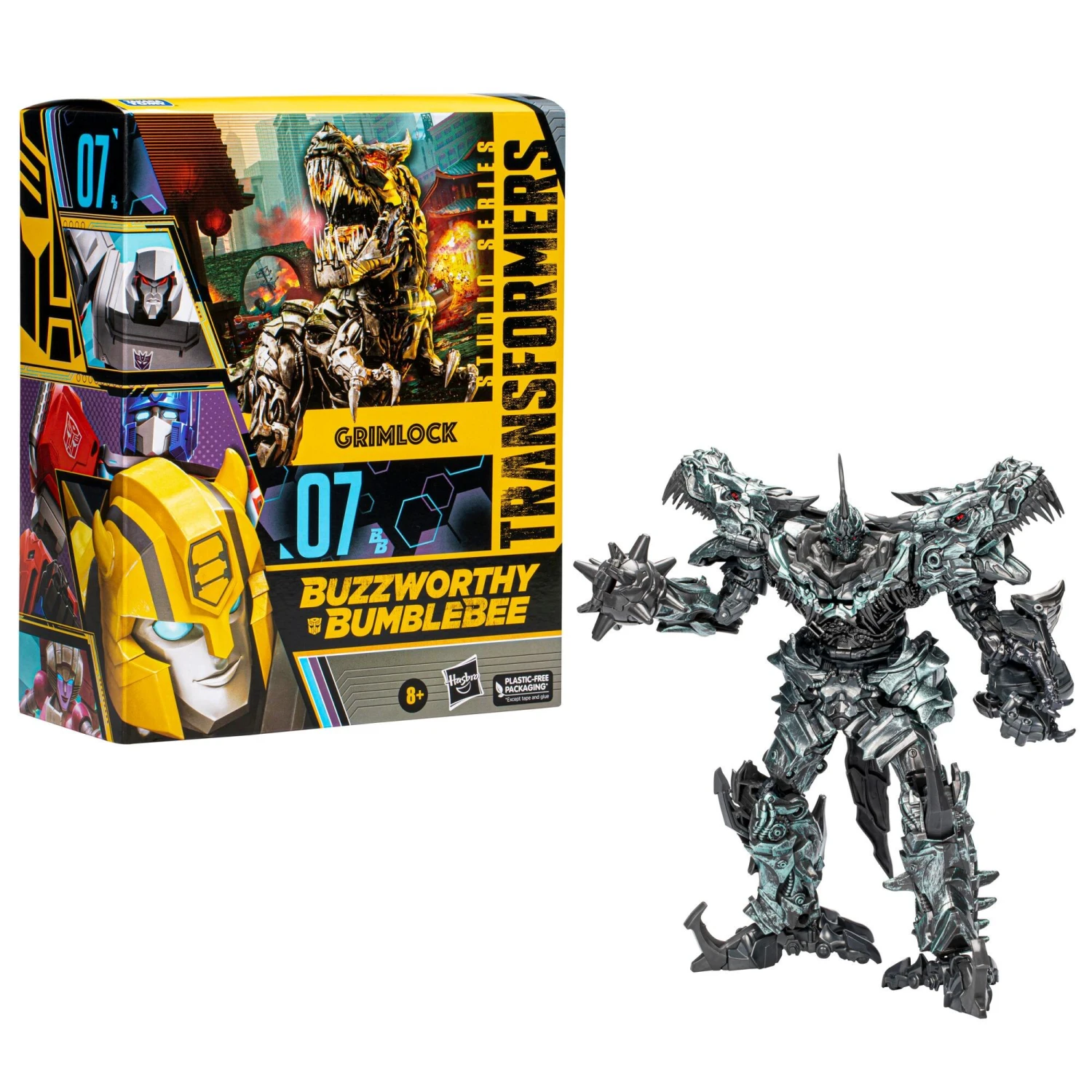 Hasbro Transformers Studio Series 07 Buzzworthy Bumblebee Leader Class Action Figure - Grimlock 1 Hasbro Transformers Studio Series 07 Buzzworthy Bumblebee Leader Class Action Figure - Grimlock