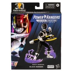 Hasbro Power Rangers Lightning Collection Action Figure - Mighty Morphin Black Ranger -Deals Action Figures Store f73895x00 pkg 23 300dpi