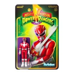 SUPER7 Power Rangers ReAction Action Figure - Red Ranger