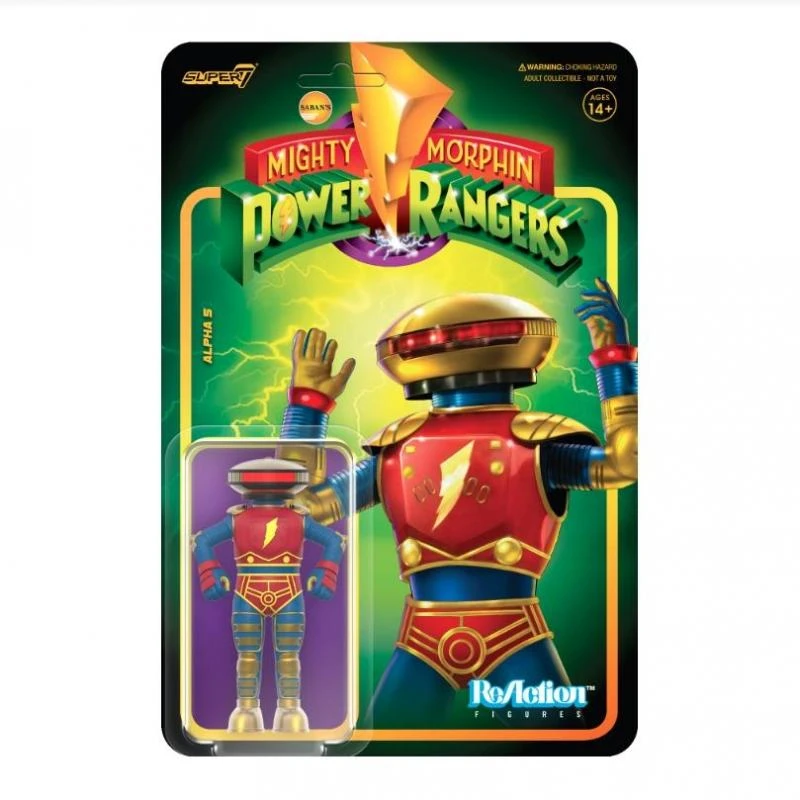 SUPER7 Power Rangers ReAction Action Figure Wave 4 - Alpha 5 1 SUPER7 Power Rangers ReAction Action Figure Wave 4 - Alpha 5