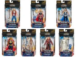 Hasbro Marvel Legends Thor Love And Thunder 6 Inch Action Figure Wave 1 - Set Of 7 (Korg BAF)